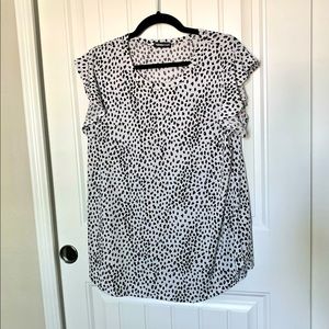NWOT Leopard Spot Blouse
